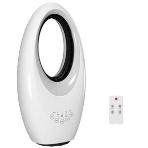 Ventilator pentru Birou Fără Palete, 60W, Silențios, Telecomandă, LED 4 Culori Mix Mart