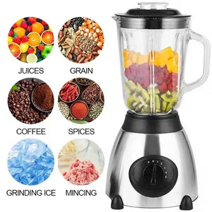 🥤 Blender din Inox Sonymax 2in1 – 2200W, 5 Viteze + Rasnita Inclusa Mix Mart