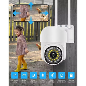 Cameră de supraveghere pentru exterior cu microfon încorporat, audio bidirecțional, night vision, rezistentă la apă și intemperii Mix Mart