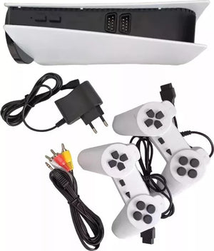 Consolă jocuri retro Game Station 5 – 2000 jocuri, 2 controllere Mix Mart