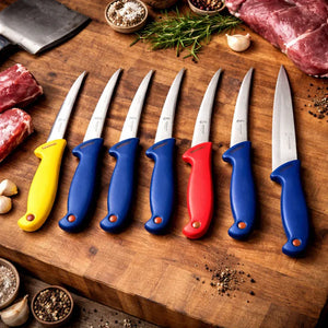 Set Profesional Macelarie 8 Piese – 6 Cutite, Satar pentru Oase si Masat Magnetic Mix Mart