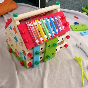 Căsuță de lemn pentru copii – Aventură educațională în fiecare clipă! MixMart