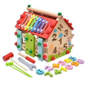 Căsuță de lemn pentru copii – Aventură educațională în fiecare clipă! MixMart