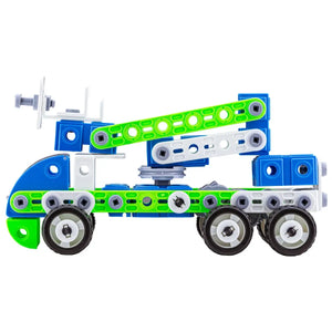 🧩 Set 18-în-1 – Blocuri de construcție vehicule utilitare - Micul Inginer Mix Mart