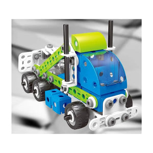 🧩 Set 18-în-1 – Blocuri de construcție vehicule utilitare - Micul Inginer Mix Mart