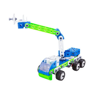 🧩 Set 18-în-1 – Blocuri de construcție vehicule utilitare - Micul Inginer Mix Mart