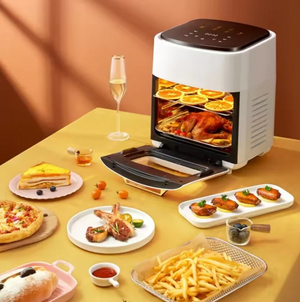 Friteuză Airfryer 15L cu afișaj digital – cuptor cu aer cald, gătit fără ulei, capacitate mare Mix Mart