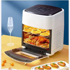 Friteuză Airfryer 15L cu afișaj digital – cuptor cu aer cald, gătit fără ulei, capacitate mare Mix Mart