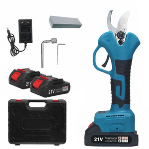 Foarfecă electrică pentru grădină cu 2 acumulatori – tăiere rapidă și precisă Mix Mart