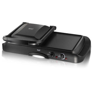 Grill electric 2 în 1 RAF – 1600W, grill simplu și dublu Mix Mart