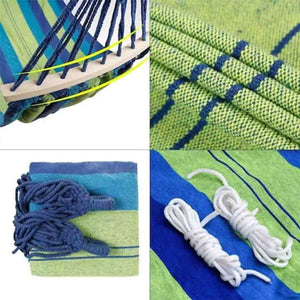🏖️ Hamac din Bumbac 190x80 cm – Confort, Relaxare si Design Natural pentru Casa sau Gradina Mix Mart