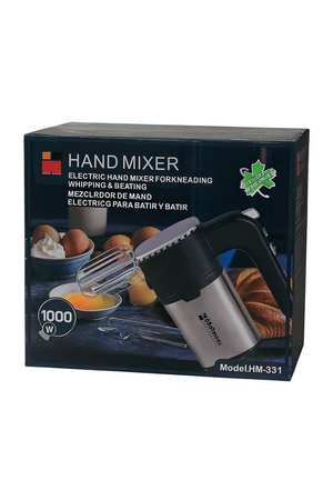 Mixer de bucătărie Hoffmans HM 931 – 1000W, carcasă inox, 5 viteze, accesorii pentru mixare și frământare Mix Mart