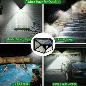Set 2 Lampi Solare cu Senzor de Miscare – Iluminare Exterior Gradina si Alei MixMart