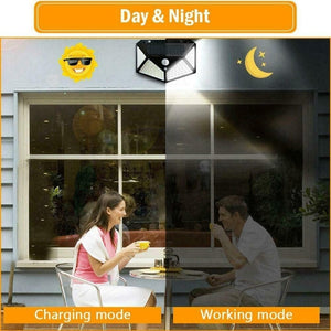 Set 2 Lampi Solare cu Senzor de Miscare – Iluminare Exterior Gradina si Alei MixMart