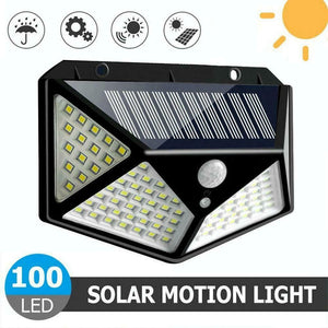 Set 2 Lampi Solare cu Senzor de Miscare – Iluminare Exterior Gradina si Alei MixMart