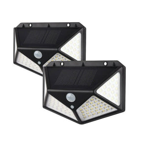 Set 2 Lampi Solare cu Senzor de Miscare – Iluminare Exterior Gradina si Alei MixMart