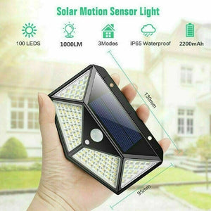 Set 2 Lampi Solare cu Senzor de Miscare – Iluminare Exterior Gradina si Alei MixMart