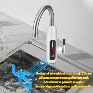 🔥 Robinet Electric Instant cu Display Digital – Apă Caldă Imediat, Putere 3000W Mix Mart