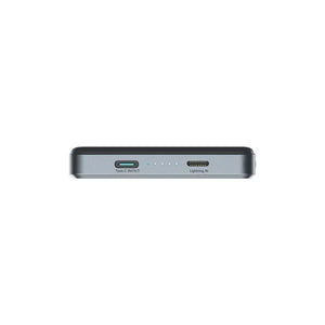Baterie externa Joyroom JR-PBM08 MagSafe 5000 mAh – Ultra Slim, 20W Fast Charge, Wireless 15W, USB-C, Gri mixmart