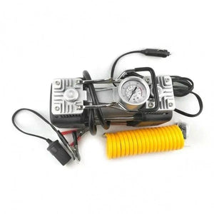 🚗 Kit pentru Pana + Compresor 12V cu 2 Cilindri si 7 Accesorii | Putere Mare, Umflare Rapida si Solutie Completa pentru Orice Drum 🔧💨 Mix Mart