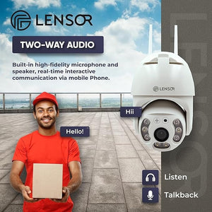 🎥 Camera de Supraveghere Interior / Exterior – Vedere Nocturna, Detectie MiscarE, Rotire PanoramicA si Control din Aplicatie 📱✨ Mix Mart