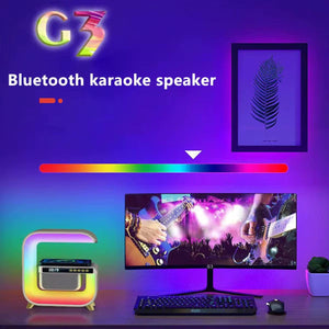 Lampă smart LED multifuncțională, formă G pătrat, cu încărcare wireless Mix Mart