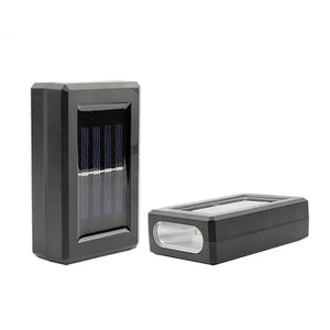 Lampă Solară de Perete cu Iluminare Sus și Jos – 2 LED-uri Puternice, Design Modern și Funcționare 100% pe Energie Solară Mix Mart