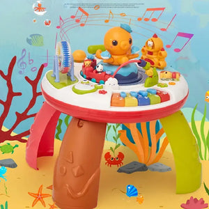 Măsuță Educațională Interactivă cu Activități – Dezvoltare Timpurie, Funcții Muzicale și Elemente de Joacă pentru Copii Mix Mart