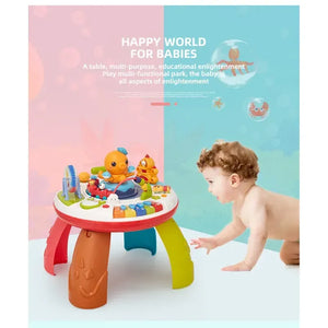 Măsuță Educațională Interactivă cu Activități – Dezvoltare Timpurie, Funcții Muzicale și Elemente de Joacă pentru Copii Mix Mart
