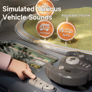 Jucarie Volan pentru Copii – Simulator de Condus cu Muzica, Sunete si Jocuri Interactive Mix Mart