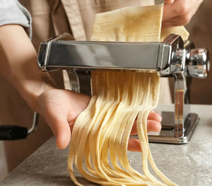 🍝 Masina de Facut Paste sau Taitei de Casa – 9 Positii, Rulare si Taiere Precisa, Perfecta pentru Bucataria Ta! Mix Mart