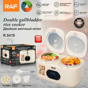 Rice cooker electric cu 2 vase , multifunctional,ideal pentru orez pufos– gătire practică și eficientă Mix Mart