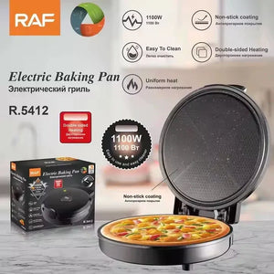 Aparat pentru preparat pizza RAF R5412 – 1100W, termostat reglabil, diametru 30 cm Mix Mart