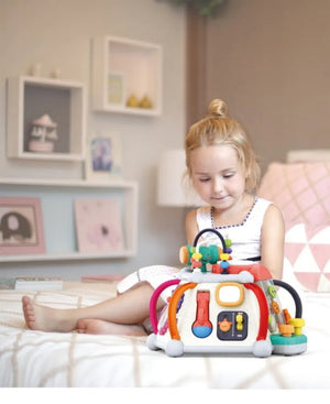 Piramidă Multifuncțională cu Sunete și Lumini – Jucărie Interactivă pentru Dezvoltarea Timpurie a Copiilor Mix Mart