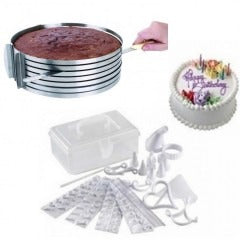 Feliator Reglabil pentru Blat de Tort 16–20 cm – Straturi Perfecte, Taiere Uniforma si Rezultate Profesionale 🍰✨ Mix Mart