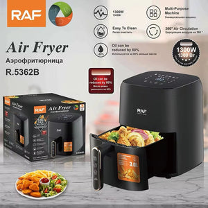 Air Fryer RAF 3L 1300W – friteuză cu aer cald, control digital Mix Mart