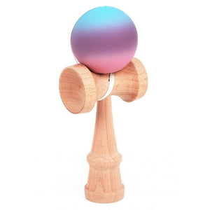 Kendama X Originală Profesională din Lemn – Rubber Grip, Culori Roz-Mov-Albastru – Control Excelent, Aderență Ridicată și Performanță pentru Jucători de Toate Nivelurile Mix Mart