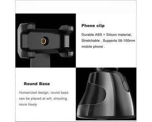 Suport smart pentru telefon 360° cu urmărirea feței și a obiectelor – ideal pentru video, live și apeluri Mix Mart