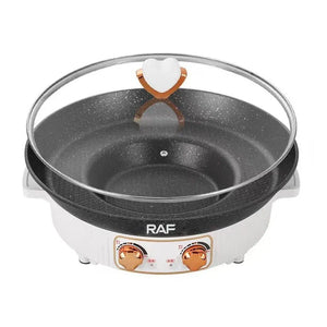 Tigaie electrică 2 în 1 RAF R5416 – 1600W, capacitate 2L, cu capac Mix Mart