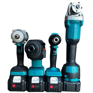 Trusă electrica scule – autofiletantă, flex, rotopercutor și mașină cu impact, 2 acumulatori Mix Mart