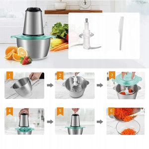 Tocător electric multifuncțional 5 litri– putere, precizie și versatilitate în bucătărie Mix Mart