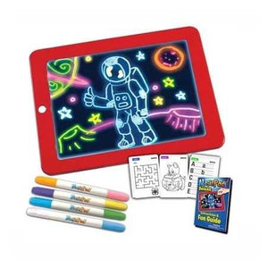 Tablă Luminoasă pentru Desenat Magic Pad – Carioci Speciale și Șabloane Incluse, Divertisment Educativ pentru Copii Mix Mart