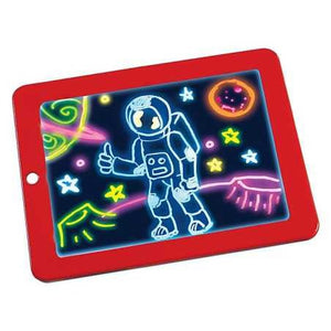 Tablă Luminoasă pentru Desenat Magic Pad – Carioci Speciale și Șabloane Incluse, Divertisment Educativ pentru Copii Mix Mart