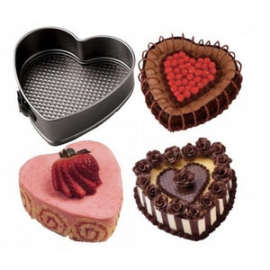 🍰 Set 3 Forme pentru Prajituri – Rotunda, Patrata si Inima – Coacere Uniforma, Design Versatil si Rezultate Perfecte 🎂✨ Mix Mart