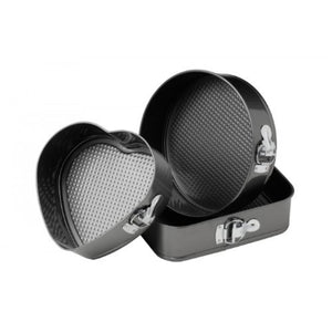 🍰 Set 3 Forme pentru Prajituri – Rotunda, Patrata si Inima – Coacere Uniforma, Design Versatil si Rezultate Perfecte 🎂✨ Mix Mart
