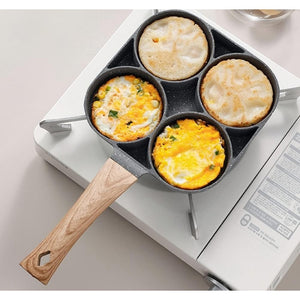 Tigaie cu Forme MRG M1123 – 4 Compartimente Rotunde, Non-Stick, 34 cm – Gatit Rapid, Ordorat si Fara Lipire Mix Mart