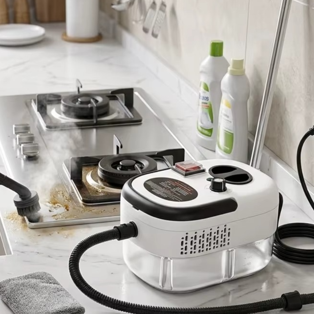 Aparat Profesional de Curatare cu Abur 2500W, 105°C, Reglaj 6 Trepte, Degresare si Dezinfectare Rapida Mix Mart