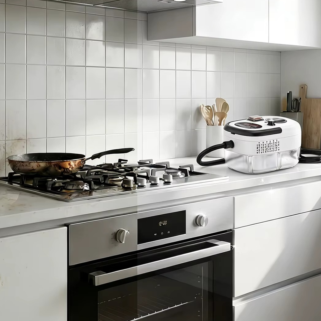 Aparat Profesional de Curatare cu Abur 2500W, 105°C, Reglaj 6 Trepte, Degresare si Dezinfectare Rapida Mix Mart