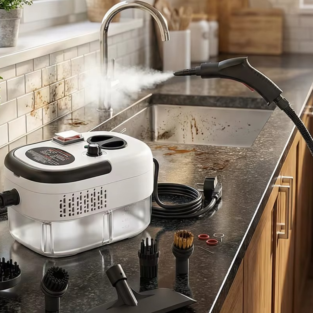 Aparat Profesional de Curatare cu Abur 2500W, 105°C, Reglaj 6 Trepte, Degresare si Dezinfectare Rapida Mix Mart