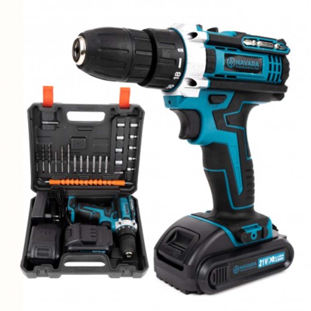 🔧 Trusa Bormasina cu 2 Acumulatori 24V 3Ah – 24 Piese, Cuplu 30Nm si Performanta pentru Orice Lucrare